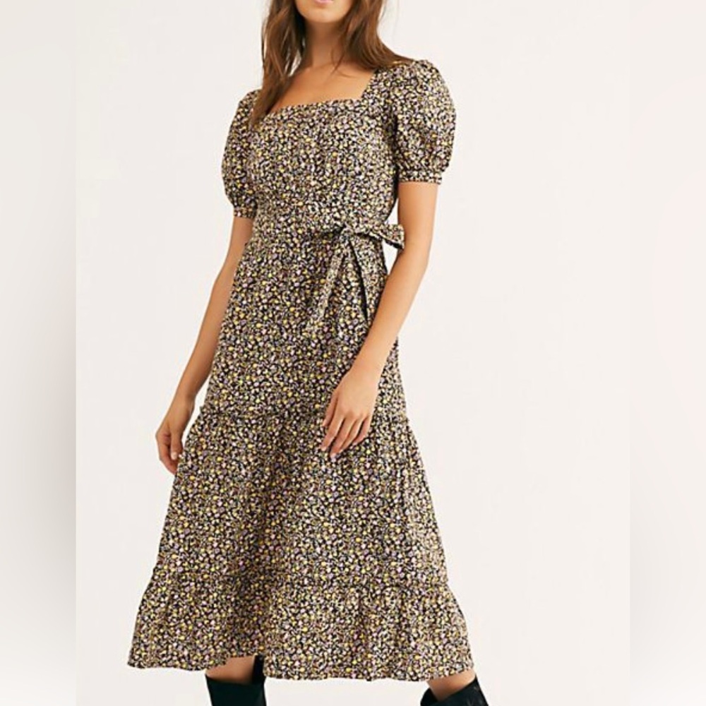 Free People Heartlands Midi Dress Size Small